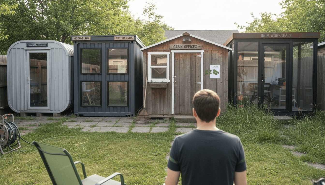 Types of home office sheds: choosing the right one