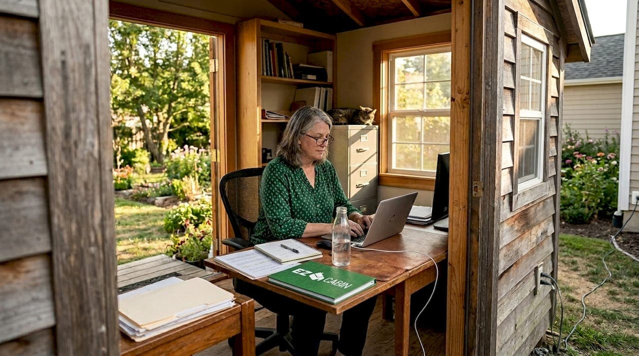 Portable offices for remote work: boost productivity now