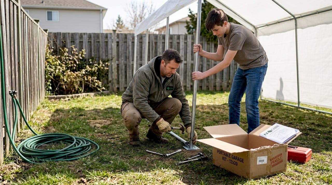 How to build a portable garage: guide for KY & OH